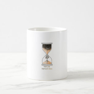 Trade Pixels for Petals - Minimalist Hourglass Dig Coffee Mug