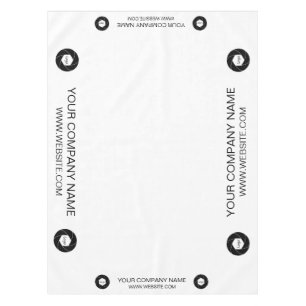 Trade Show Tablecloth Custom Logo Peach