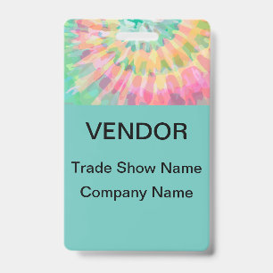 Trade Show Vendor Badges ID Badge