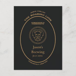 Trademark, Zodiac Signs, Leo customisable Postcard