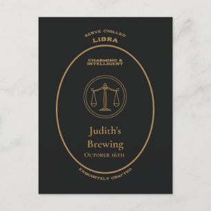 Trademark, Zodiac Signs, Libra customisable  Postcard
