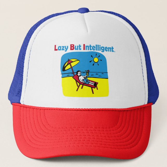 TRADEMARKED LAZY BUT INTELLIGENT HAT (Front)
