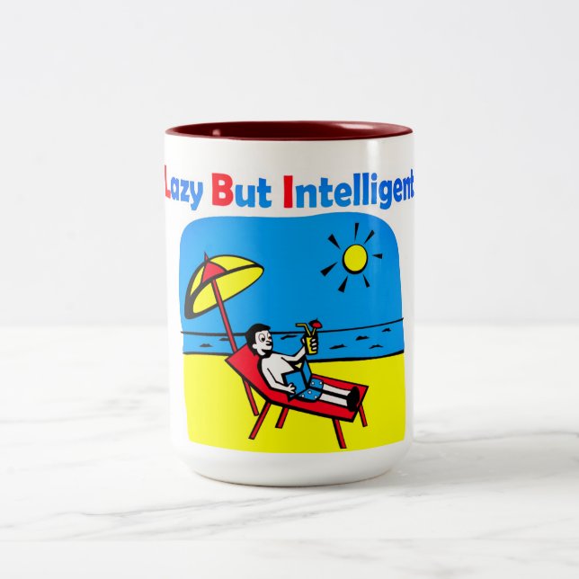 TRADEMARKED LAZY BUT INTELLIGENT MUG LBI APPAREL  (Center)