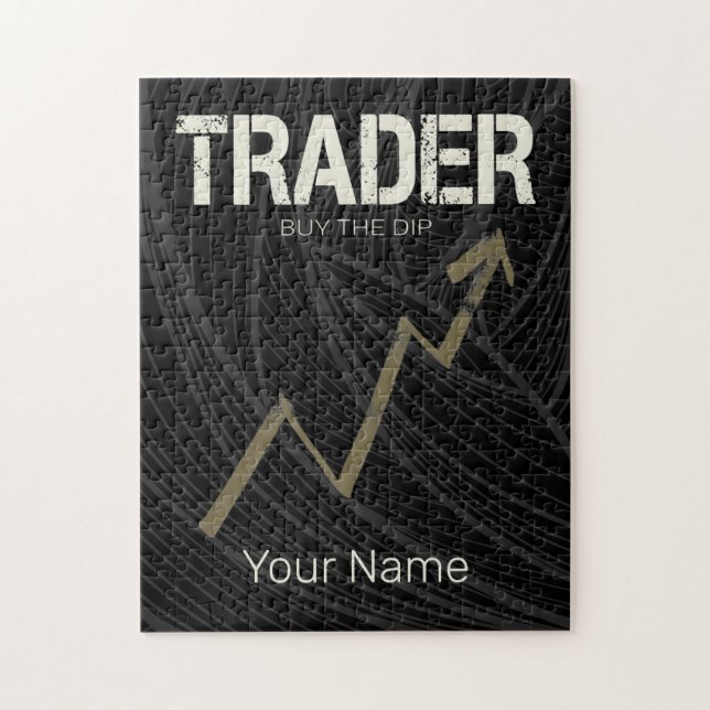 Trader Buy The Dip Day Trader And Cryptocurrency Jigsaw Puzzle (Vertical)