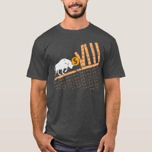 Trader Crypto Asset Trader Bull Trend Art T-Shirt