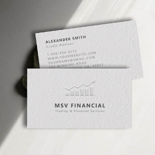 Trader Dealer Faux Embossed Modern Professional Business Card