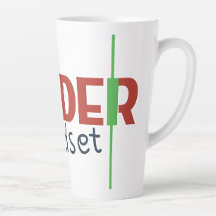 Trader Mindset – Discipline, Focus, Trading Psycho Latte Mug