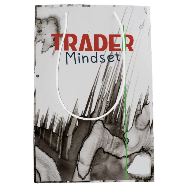 Trader Mindset – Discipline, Focus, Trading Psycho Medium Gift Bag (Front)