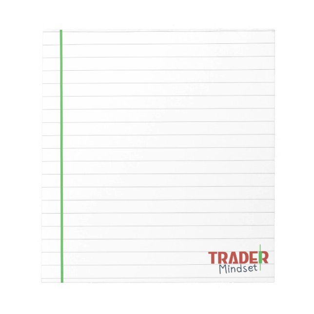 Trader Mindset – Discipline Focus & Trading Psycho Notepad (Front)