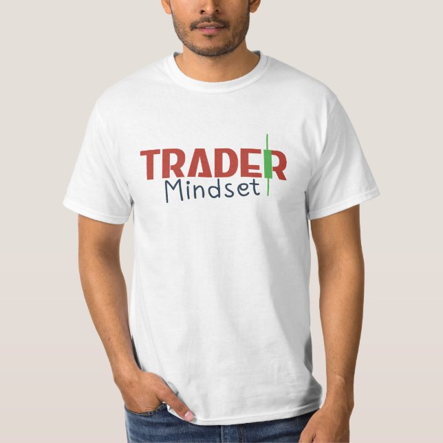 Trader Mindset – Discipline Focused Trading T-Shirt (Front)
