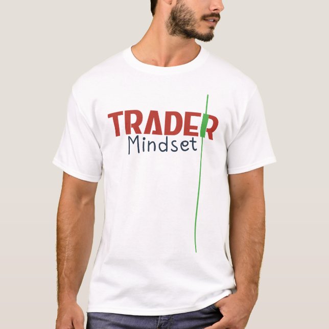 Trader Mindset – Discipline Focused Trading T-Shirt (Front)