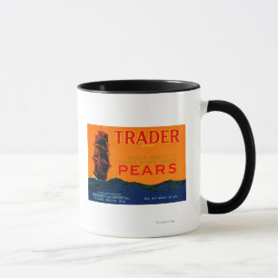 Trader Pear Crate LabelMedford, OR Mug