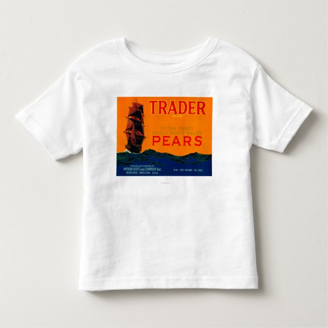 Trader Pear Crate LabelMedford, OR Toddler T-Shirt (Front)