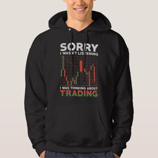 Trader Stocks Investor Gift Hoodie (Front)