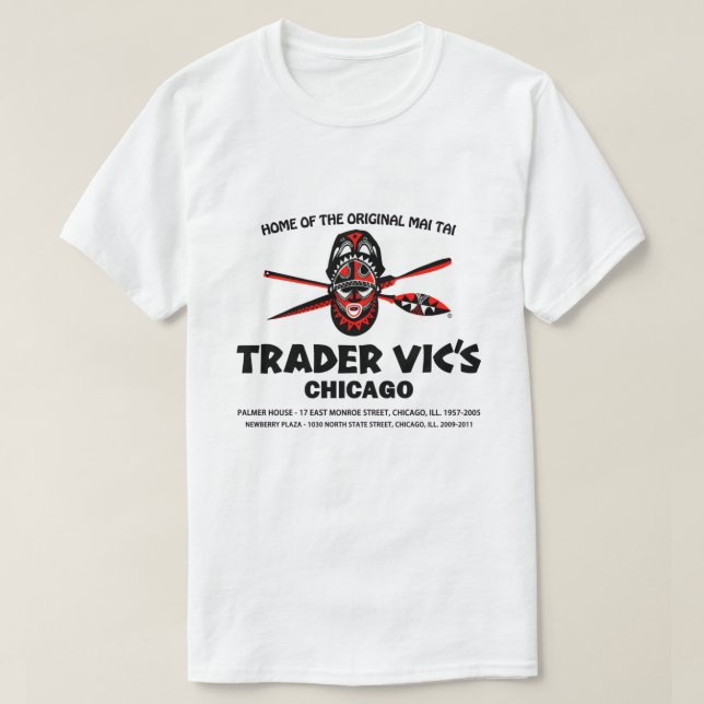 Trader Vic's Restaurant, Chicago, Illinois T-Shirt (Design Front)
