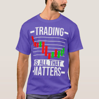Traders Forex Trading Chart Candles Stock Market T-Shirt