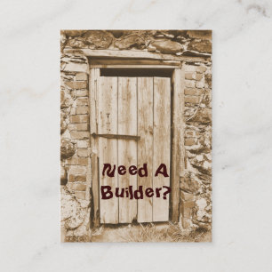 TRADES, BUILDERS BUSINESS CARD