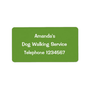 TRADES, DOG WALKING. LABEL