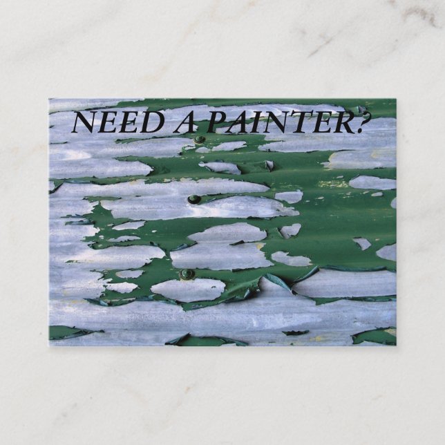 TRADES. PAINTER. BUSINESS CARD (Front)