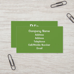 TRADES - PLUMBERS BUSINESS CARD