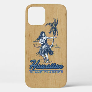 Tradewinds Hawaiian Island Hula Girl Faux Wood iPhone 12 Pro Case