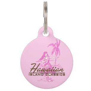 Tradewinds Hawaiian Island Hula Girl Pet Tag