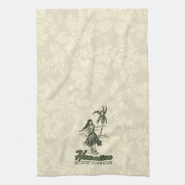 Tradewinds Hawaiian Island Kitchen Towel (Vertical)