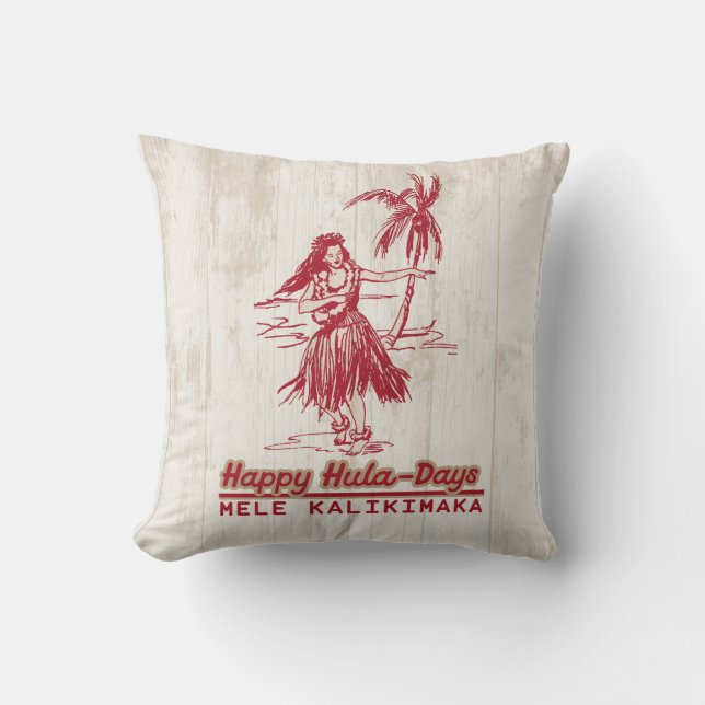 Tradewinds Holiday Hawaiian Hula Girl Cushion (Front)