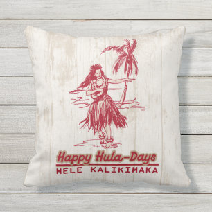 Tradewinds Holiday Hawaiian Hula Girl Cushion