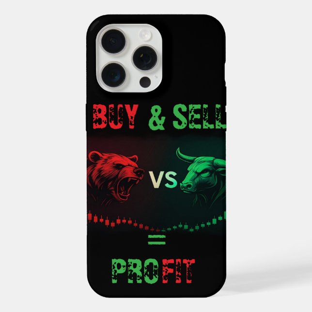 Trading Edge: Slim Trader iPhone 15 pro max Case (Back)