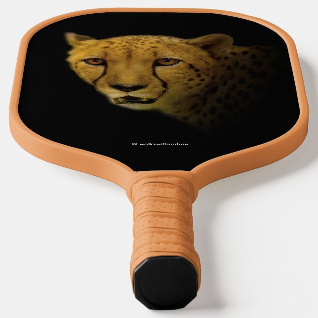 Trading Glances with a Magnificent Cheetah Pickleball Paddle (Laydown)