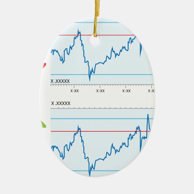 Trading graph ceramic tree decoration (Front)