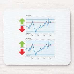Trading graph mouse pad