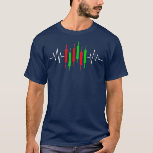Trading Heartbeat Stock Forex Crypto Trader T-Shirt