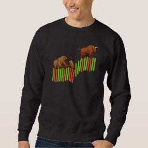 Trading Stock Market Trading Trader Bull Vs Bear I Sweatshirt