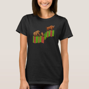 Trading Stock Market Trading Trader Bull Vs Bear I T-Shirt