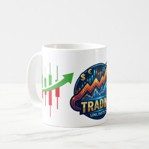 Trading Unlimited Stock Market Candlestick Chart Coffee Mug