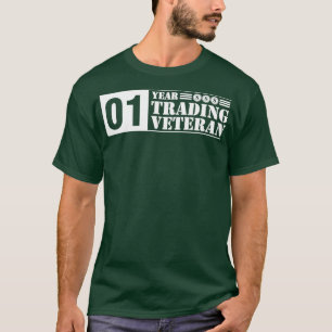 Trading Veteran BlackampWhite 01 year survivor T-Shirt
