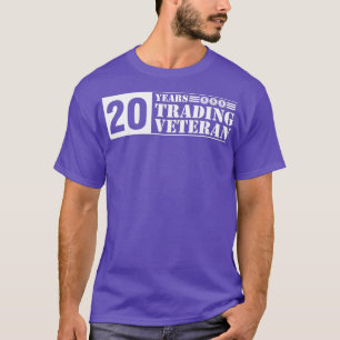 Trading Veteran BlackampWhite 20 years survivor T-Shirt