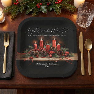 Tradition Bible Verse Christmas Holiday Paper Plate