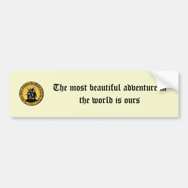 Tradition In Action - Non Official Bumper Sticker (Front)