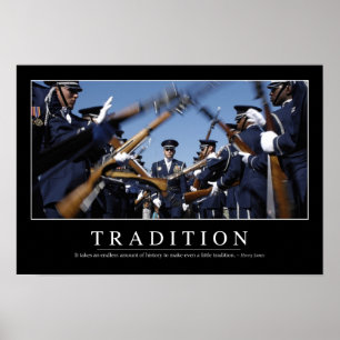 Tradition: Inspirational Quote Poster