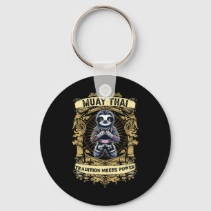 Tradition Meets Power - Kickboxing And Muay Thai C Key Ring