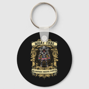 Tradition Meets Power - Kickboxing And Muay Thai E Key Ring