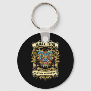 Tradition Meets Power - Kickboxing And Muay Thai F Key Ring