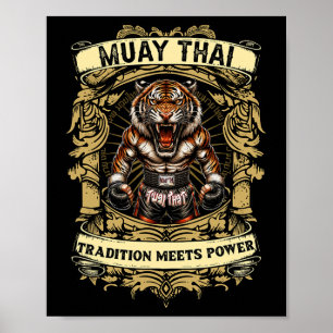 Tradition Meets Power - Kickboxing And Muay Thai F Poster