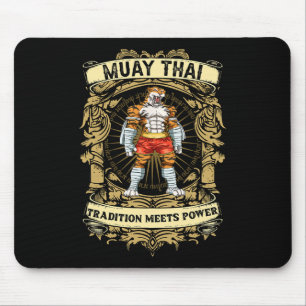 Tradition Meets Power - Kickboxing And Muay Thai T Mouse Pad