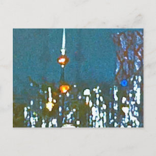 Traditional 1950s Christmas Postcard