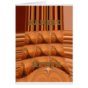 Traditional African Mirror: Woven Giraffe