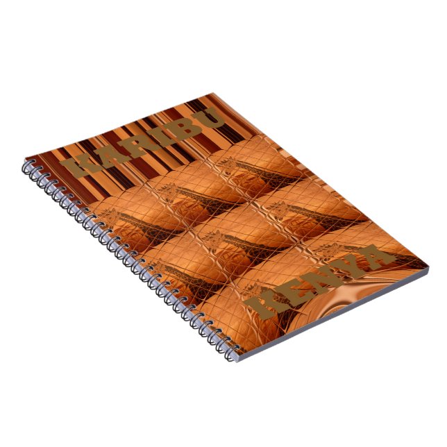 Traditional African Mirror: Woven Giraffe Notebook (Right Side)